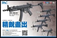 【原型軍品】全新 II  免運 SRC MP5 TAC-A3 BLOWBACK CO2 伸縮托 衝鋒槍 長槍 BB槍