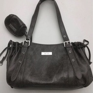 Ason Tote Bag Solid Color Large Capacity Genuine Leather Motorcycle Bag Korean Niche ason Commuter U