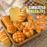 Simulation Bread Toy Resin Stress Relief Pretend Play Kitchen Decor Fake Baguette Soft Squishy