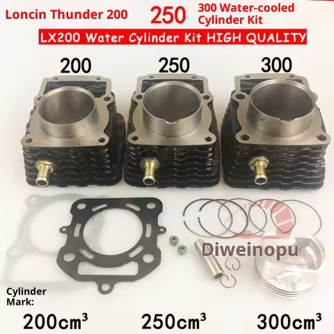 Engine Parts Motorcycle Cylinder Kit Water Cooling 70mm 72mm 73mm Pin for Loncin TT200 210 250 260 3