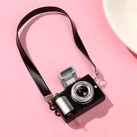 1Pc 1/6 1/8 1/12 Dollhouse Miniature Digital SLR Camera for labubu for upset duck Dolls House Decora