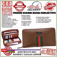 JEEP BULUO 8861 HAND WALLET ZIPPER HANDBAG/ FITS A LOT