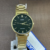 [Original] Casio LTP-VT01G-1B Black Analog Gold-tone Stainless Steel Ladies Dress Watch