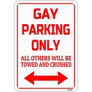 Papan Tanda "Khusus Tempat Letak Kereta Gay" - Hiasan Dinding Bar Garaj, Dekorasi Rumah, Seni Papan 