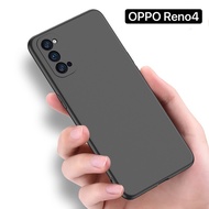 [ส่งจากไทย] Case OPPO Reno4 เคสโทรศัพท์ ออฟโบ้ เคส Oppo reno4 เคสนิ่ม tpu เคสสีดํา เคสซิลิโคน สวยและบาง