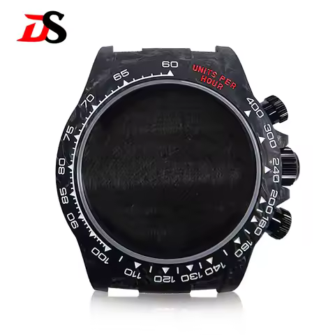 DS 38mm Carbon Fiber Multi-function Case Daytona Carbon Bezel Seal Cover Case 3atm Suitable for VK63