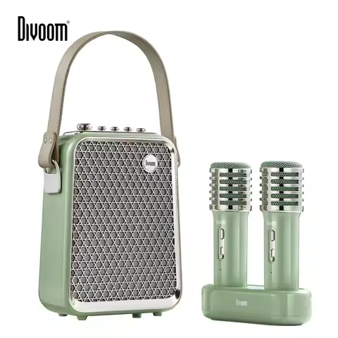 Divoom SongBird-HQ Portable Bluetooth Speaker 50W Powerful Sound with Karaoke Microphone Voice Chang