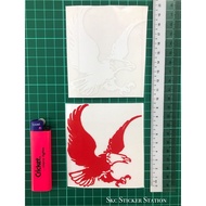 Sticker Design Eagle & Helang (White/Black) eagle helang