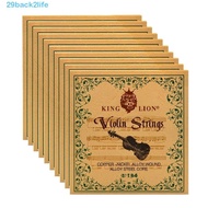 BACK2LIFE King Lion Violin String, V134 Steel Core Violin String Set, Violin Accessories White Coppe