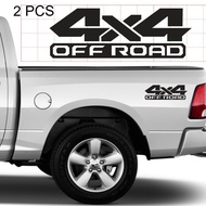 2PCS Universal 4X4 OFF ROAD Car Stickers Auto Vinyl Film Pickup Decals For Toyota Hilux Vios Ranger 