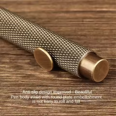 Portable EF/F/Bent Brass Fountain Pen Retro Metal Stationery Fountain Pen Mini Writing Pen Ink Pen