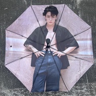 Bts JK Umbrella Foldable Automatic Sunscreen Anti-Ultraviolet Rain or Rain Dual-use Umbrella Heat In