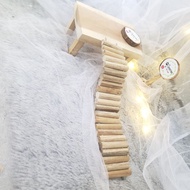 Bendy Bridge hamster wooden divider | Hamster pager fence | Flexible hamster bridge | Hamster Bridge