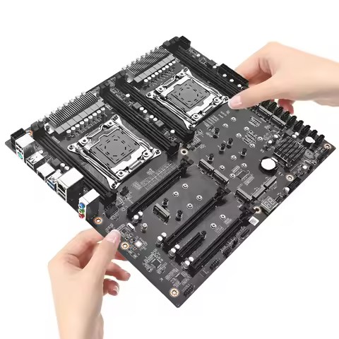 X99 D4 Dual Pro Motherboard 8 DDR4 Memory Slot Computer Motherboard 10 SATA 3.0 Interface Computer M