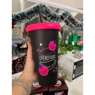 Pepsi plastic mug with lid and straw 710ml