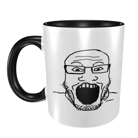 Markiplier Wojak Soyjak Mug Funny Ceramic Coffee Cups Tea Mugs Milk Cup Drinkware Gift for Woman Man