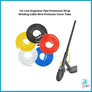 (Scooter Accessories)1m Line Organizer Pipe Protection Wrap Winding Cable Wire Protector Cover Tube for Xiaomi Scooter
