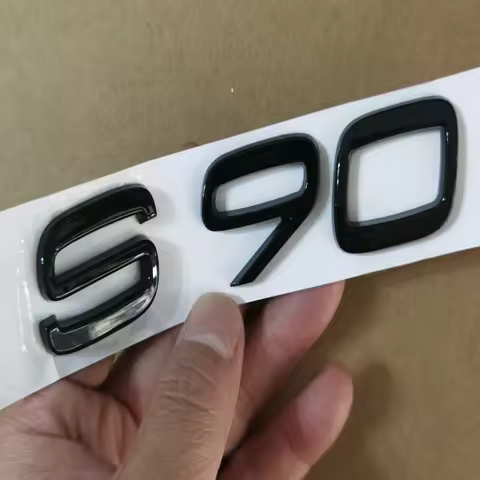 1pcs Black S90 Insignia Emblem Sticker XC90 Trunk Sticker For Volvo XC60 S90 V90 V60 S60 V90 Polesta