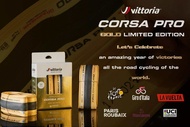 ยางนอกขอบพับ Vittoria Corsa Pro GOLD Limited Edition 700x28c Tube/TLR