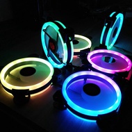 ∈▣∈G STORM Dual Ring Led fan 120mm PC CPU Computer Case Cooling Fan (ARGB)