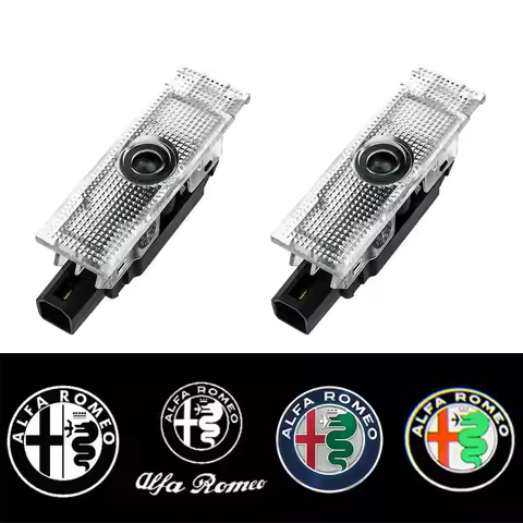 LED Car Door Welcome Lights for Alfa Romeo Alfa Romeo Giulietta Mito Stelvio Giulia 147 159 Courtesy