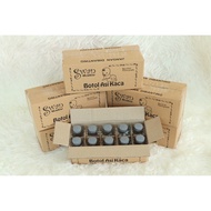 Glass Breast Milk Bottle with Thick Lid, Tight Lid, Juice, Broth, ginger shot Storage Container 100m