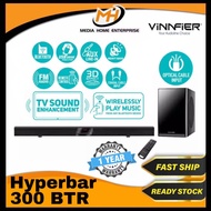 Vinnfier HyperBar 300 BTR Wireless Bluetooth Sound bar & Subwoofer, Heavy Bass, FM, LED Display, TV 