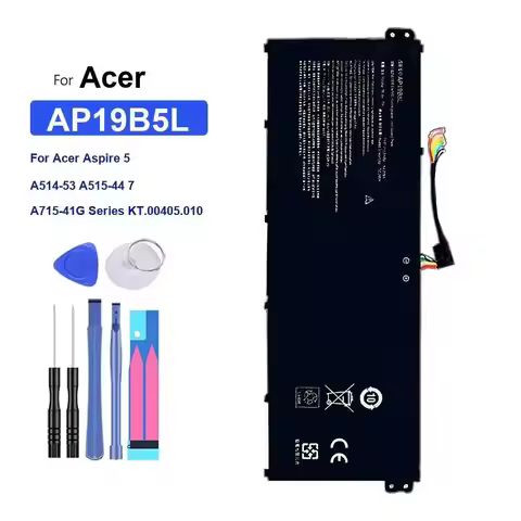 High Performance 54.6Wh Laptop Battery AP19B5L For Acer Aspire 5 A514-53 A515-44 7 A715-41G Series K