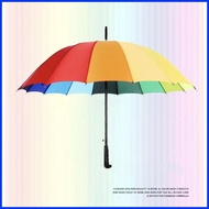 ✉ ⊙ (16 pcs ribs)Rainbow Umbrella automatic umbrella folding automatic fibrella umbrella long umbre