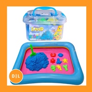 1 SET OF MAGIC SAND 1 Kg BALLOON COAST TOY SAND SET MOLD SPOON