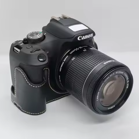 Leather Half Case Grip for Canon Eos 1300D 1500D 550D 500D Rebel T6 T7 T1i T2i Camera