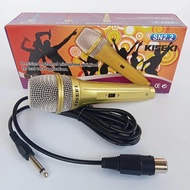 Mik karaoke suara bagus kabel besar untuk konten