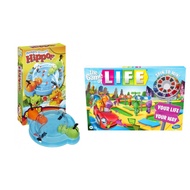 Hasbro Game of Life Classic /Hasbro Hungry Hungry Hippo Grab And Go