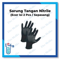 HITAM Black Nitrile Gloves Per Pcs