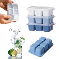 6 Cube tray Ice molder fridge tray with silicon cover ice maker Cold Drink solid Ice making frozen