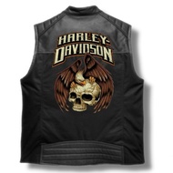CUSTOM vest biker rompi kulit Sapi import asli motor Harley davidson