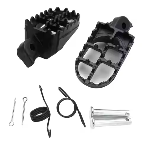 Motorcycle Footrest Aluminum Sports Foot Pegs Universal Bike Parts Black for PW50 PW80 TW200 XR CRF5