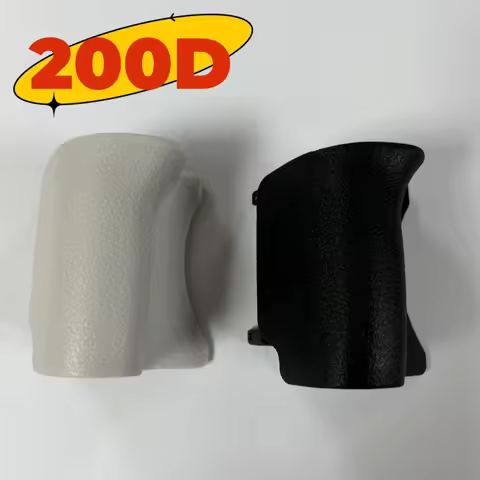 For Canon 200D Black and White Grip Leather Front Case Camera Leather Camera Replacement Repair Part