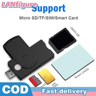LANfigure UTHAI X02 USB SIM Smart Card Reader For Bank Card CAC ID SIM TF/ MY