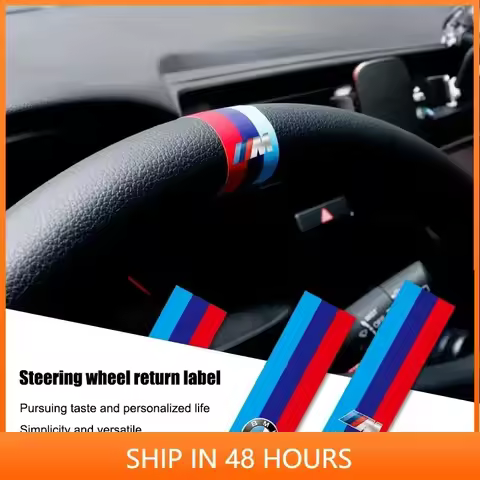 -Car Steering Wheel Return Logo Sticker For BMW Series i3 i4 G07 G06 G05 G02 G01 F48 F39 G42 G30 G20