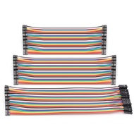 40P Dupont Cable Colorful Flat Rainbow Terminal 2.54MM Female To Male 10/20/21/30CM