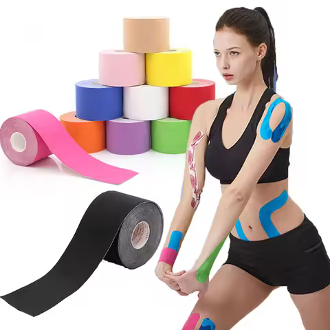 Kinesiology Tape Muscle Bandage Sports Bandage Cotton Elastic Adhesive Strain Injury Tape Knee Muscl