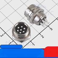 [2 Pieces]- GX12-7P 7-Pin Straight Male Round Connector 3A 125V IC2 Components