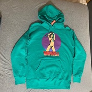 [L號] supreme 17 SS VAM PIRELLA HOODIE 湖水綠 藍綠色 帽T 厚磅 女人 卡通 二手