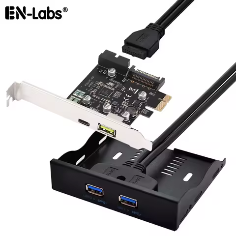 USB3.1 USB C PCI Express Expansion Card w BC 2.4A Charging,PCI-e to USB 3.1 Gen 1 Type-C w/ USB 20pi