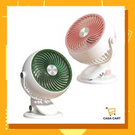 Casa CART Fan Can USB Recharged Originally Portable Student Official Dormitory Silent Electric Fan Small Fan Table Clip