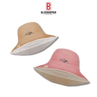 BLEKHOKPRIA Topi Bucket Wanita Korea Dewasa Wide Bucket Hat Trend