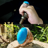 Sky Blue Iranian Turquoise Ring | Cincin Firus Iran