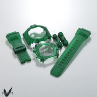 (Vcustom) G-9300 MUDMAN MATTE " GREEN " BAND AND BEZEL WATCH STRAPS