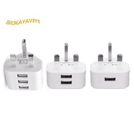 Universal Usb Uk Plug 3 Pin Wall Charger Adapter With Usb Ports Travel Charger Charging For Phone